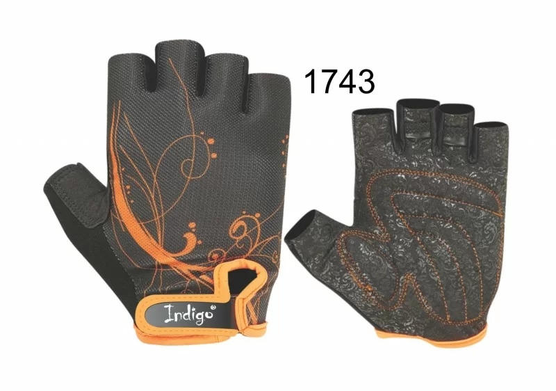 Фото Перчатки Indigo женские черно-оранжевые SB-16-1743 со склада магазина СпортСЕ