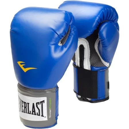 Фото Перчатки боксерские Everlast Pro Style Anti-MB PU 10oz тренировочные синие 2210U со склада магазина СпортСЕ
