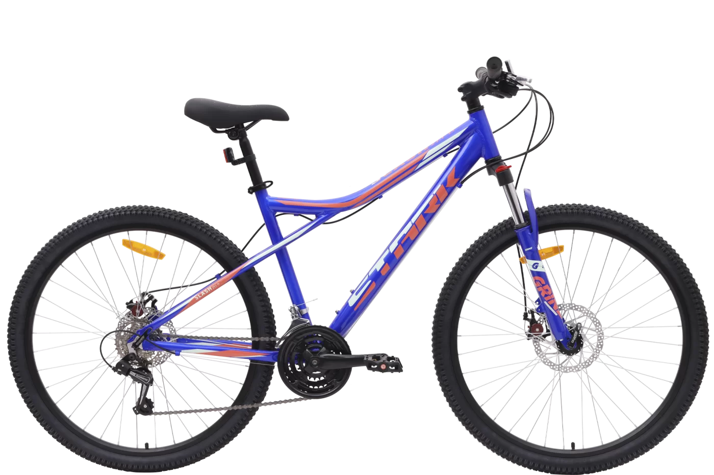 Фото Велосипед Stark Slash 27.1 D (2024) насыщенный синий /мятный, красный со склада магазина СпортСЕ