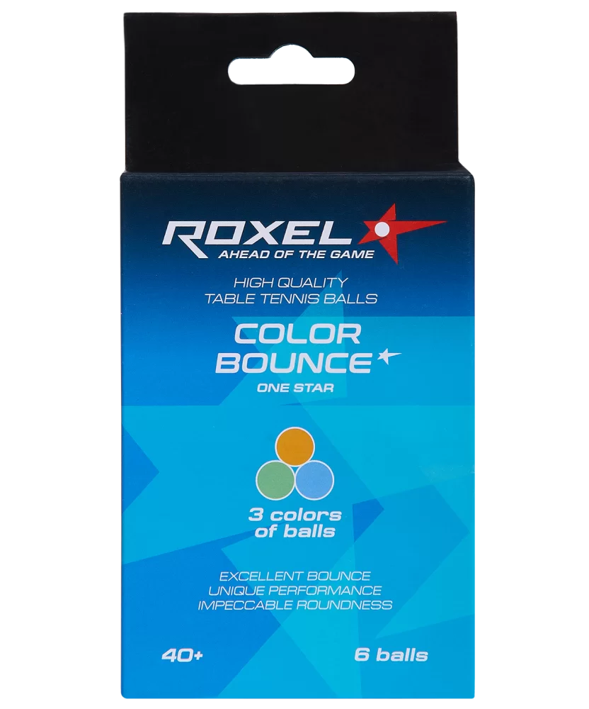 Фото Мяч для настольного тенниса Roxel 1* Color Bounce ЦБ-00002303 со склада магазина СпортСЕ
