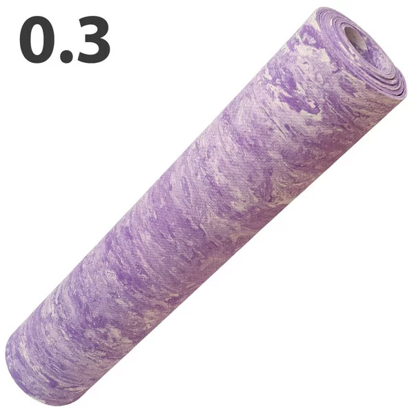 Фото Коврик для йоги E40022 173х61х0,3 см ЭВА фиолетовый мрамор 10021447 со склада магазина СпортСЕ