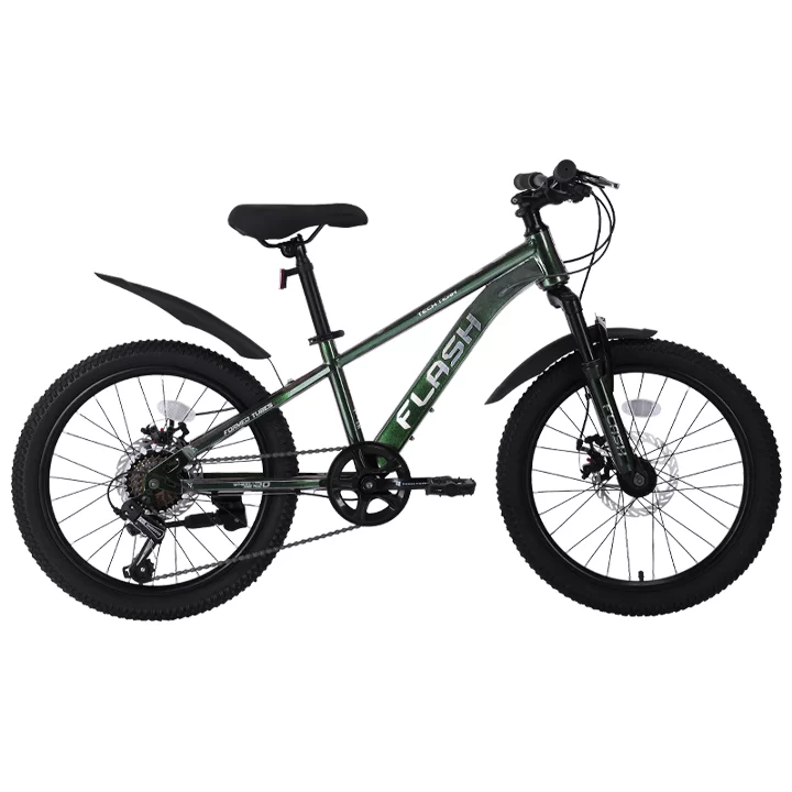Фото Велосипед TechTeam Flash 22" (2024) зеленый хамелеон со склада магазина СпортСЕ