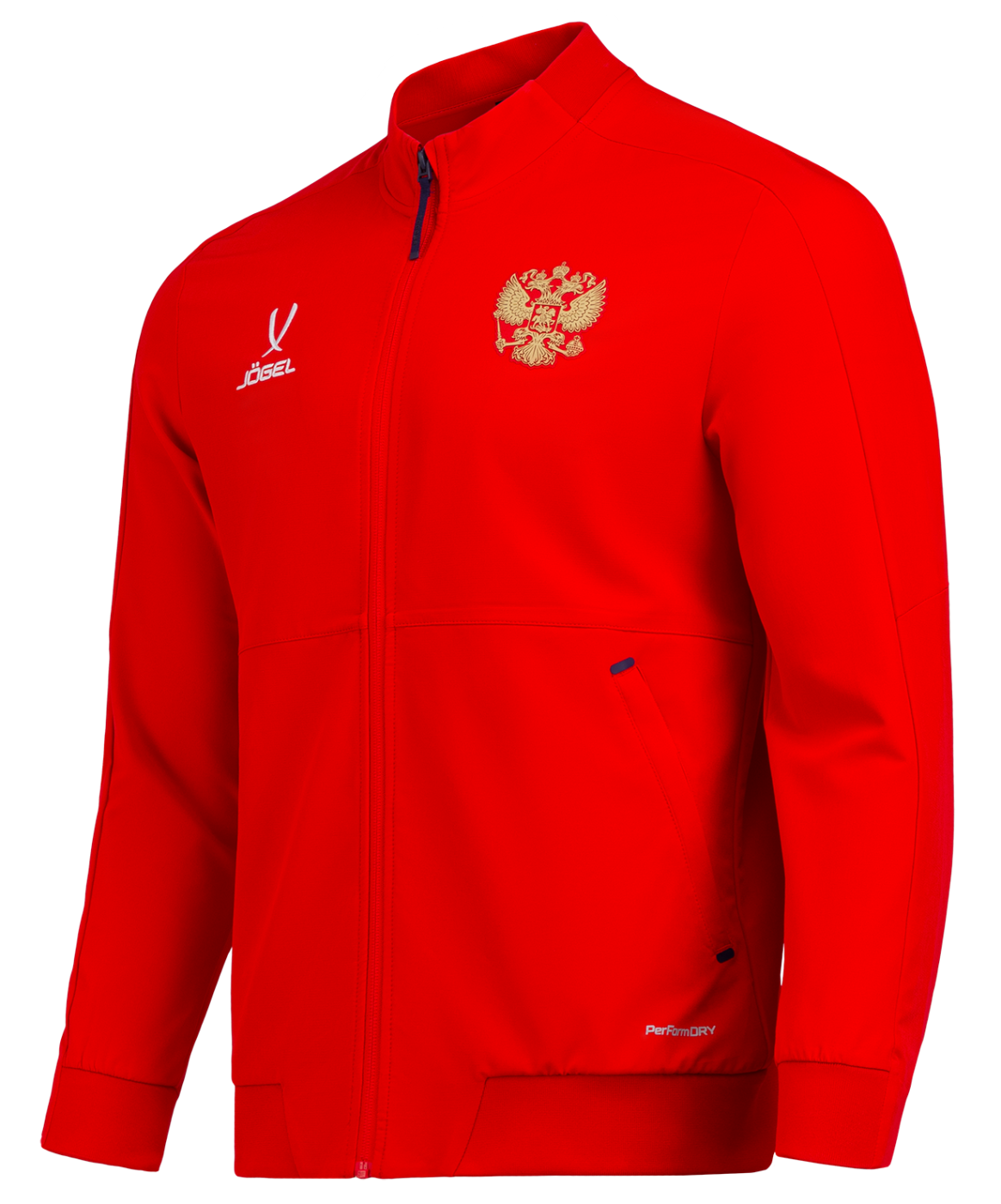Фото Куртка спортивная NATIONAL PerFormDRY Woven Jacket, красный со склада магазина СпортСЕ