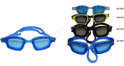 Очки для плавания Stingrey HJ-308 взрослые оправа синяя стекло синее HJ-301