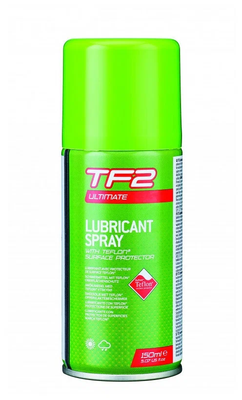 Фото Смазка Weldtite TF-2 Ultimate Spray с тефлоном для цепи/тросов/перекл./систем спрей 150мл 7-03021 со склада магазина СпортСЕ