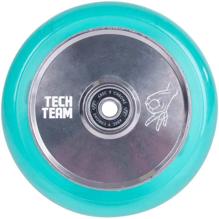 Фото Колесо для самоката TechTeam X-Treme 110*24мм TH transparent sea blue со склада магазина СпортСЕ