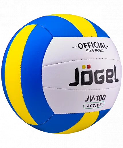 Фото Мяч волейбольный Jögel JV-100 синий/желтый (BC21) УТ-00019883 со склада магазина СпортСЕ