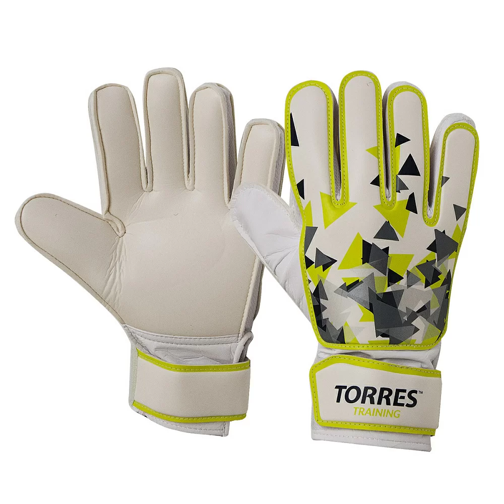 Фото Перчатки вратарские Torres Training бело-зелено-серый FG05214 со склада магазина СпортСЕ
