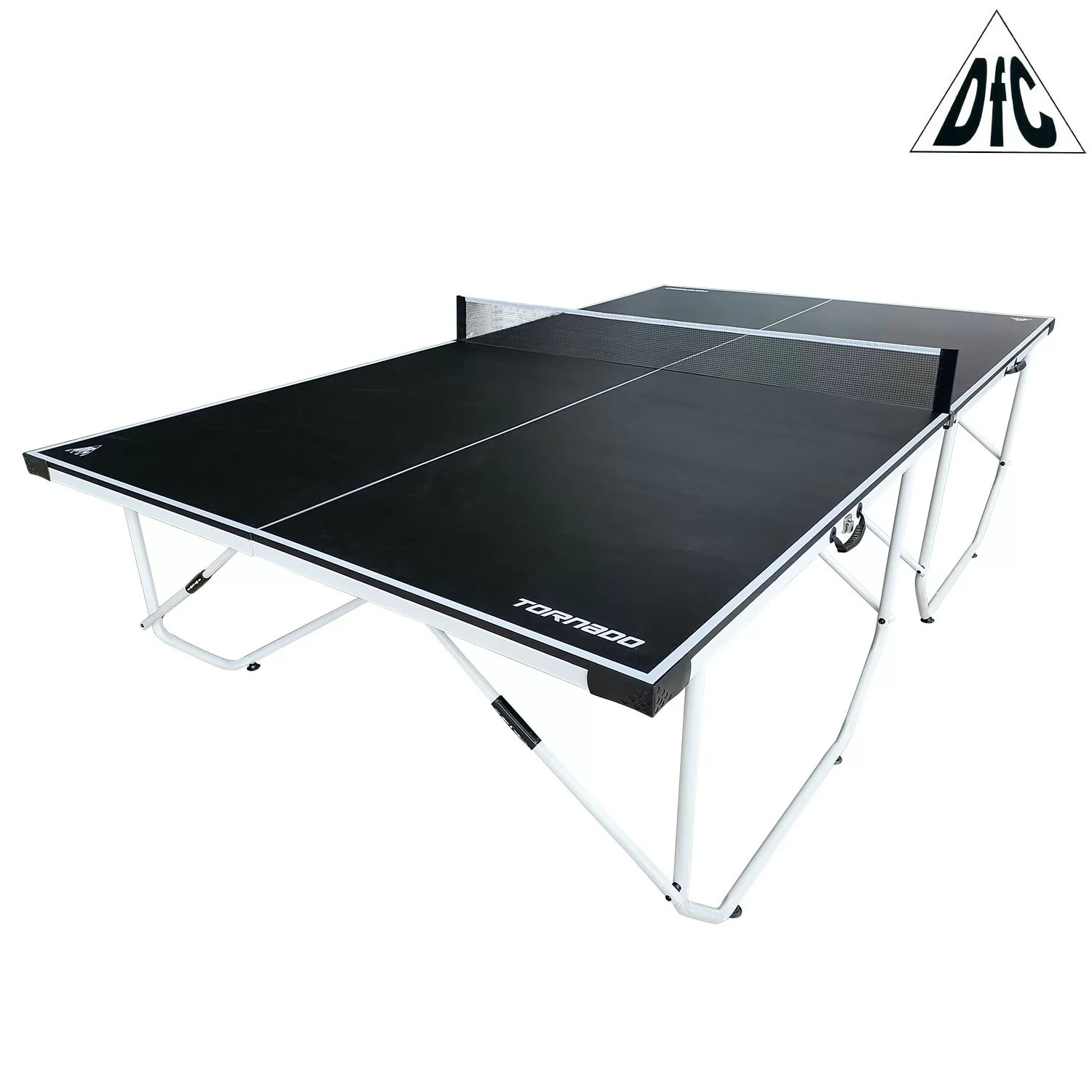 Фото Теннисный стол DFC TORNADO Home Compact для помещения, черный, складной SB-PT-01 со склада магазина СпортСЕ