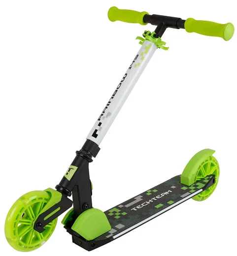 Самокат TechTeam Rainbow 145 black/green Самокат TechTeam Rainbow 145 black/green по низким ценам в Томске и Северске