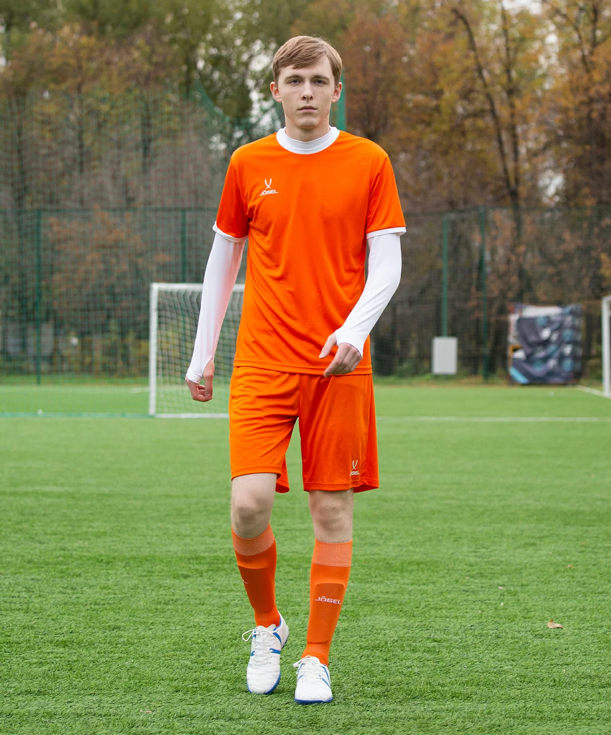Фото Футболка футбольная CAMP Origin, оранжевый/белый со склада магазина СпортСЕ