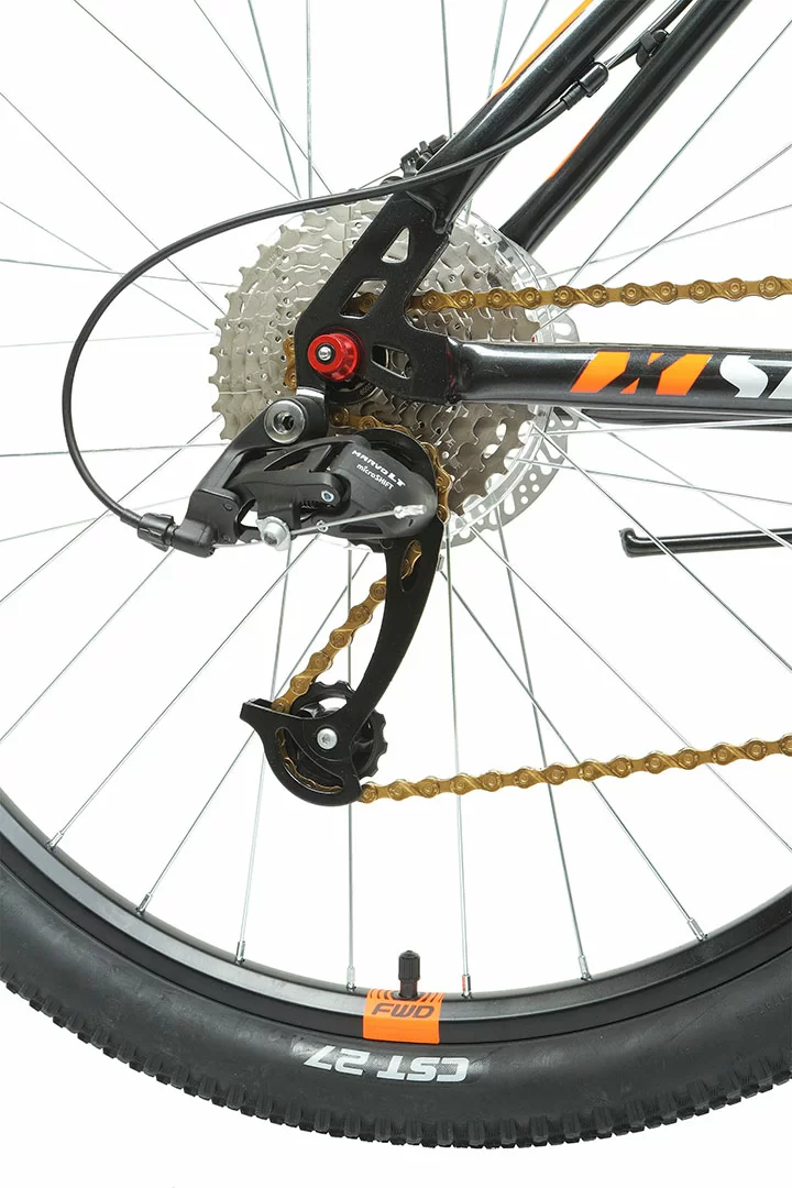 Фото Велосипед Forward Sporting 27,5 X D (2022) черный/оранжевый со склада магазина СпортСЕ