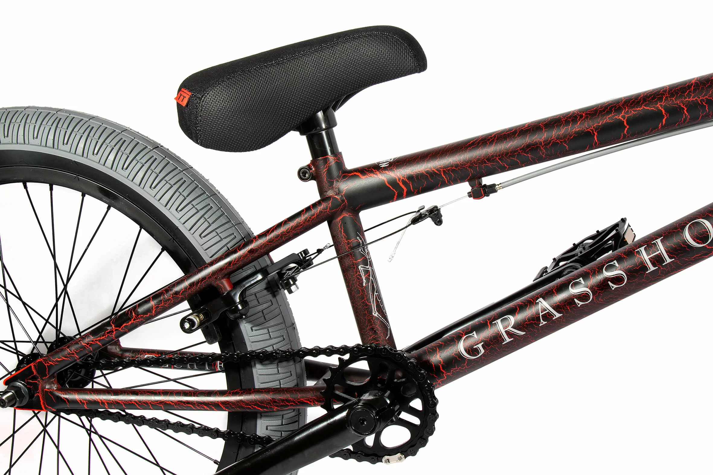Фото Велосипед BMX TechTeam Grasshoper 20" (2021) оливковый со склада магазина СпортСЕ