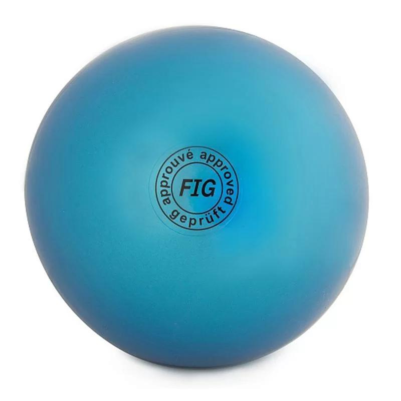 Фото Мяч для художественной гимнастики 15 см Нужный спорт FIG Металлик синий AB2803 со склада магазина СпортСЕ