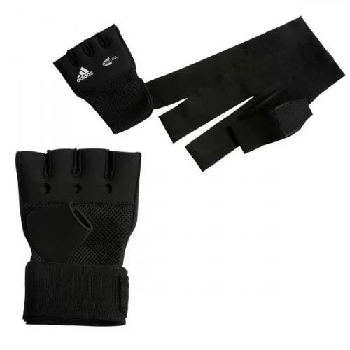 Фото Перчатки Adidas гелевые с бинтом 2 м Quick Wrap Glove Mexican S/M adiBP012 со склада магазина СпортСЕ