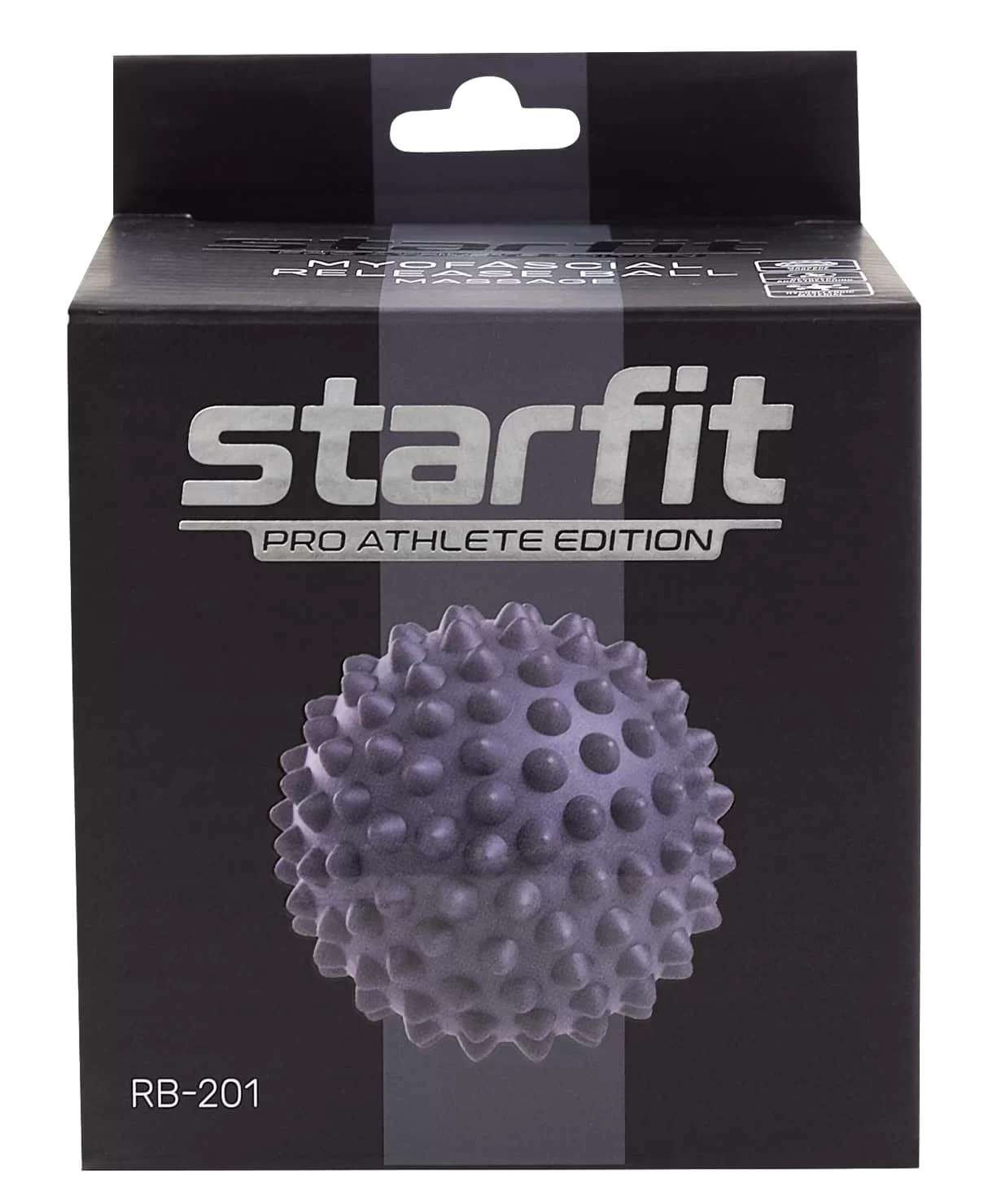 Фото Мяч для МФР StarFit RB-201 9 см PVC массажный серый УТ-00019048 со склада магазина СпортСЕ