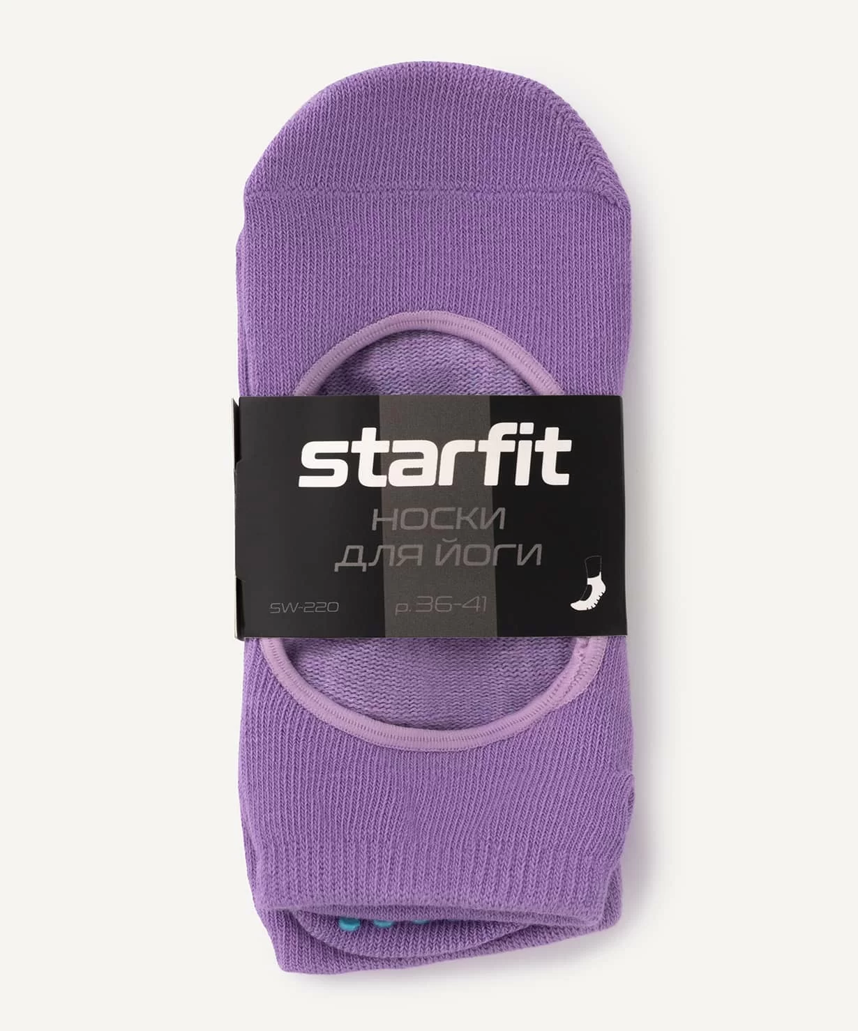 Фото Носки для йоги StarFit SW-220 фиолетовый пастель ЦБ-00002580 со склада магазина СпортСЕ