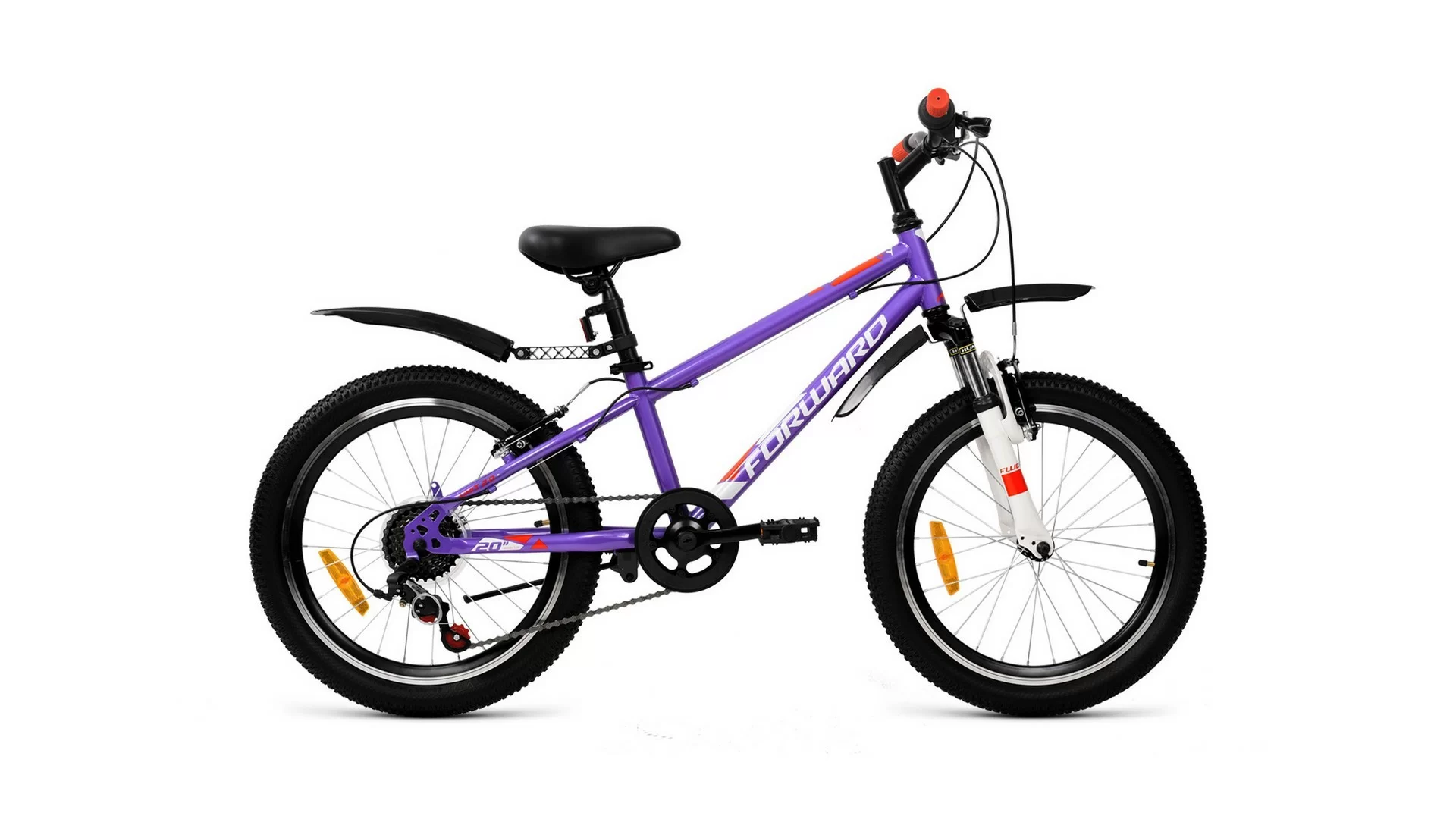 Фото Велосипед Forward Unit 20 2.0 (2020) фиолетовый/белый RBKW01N06005 со склада магазина СпортСЕ