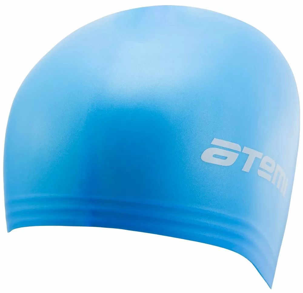  Шапочка для плавания Atemi TC402 тонкий силикон голубая по низким ценам в Томске и Северске