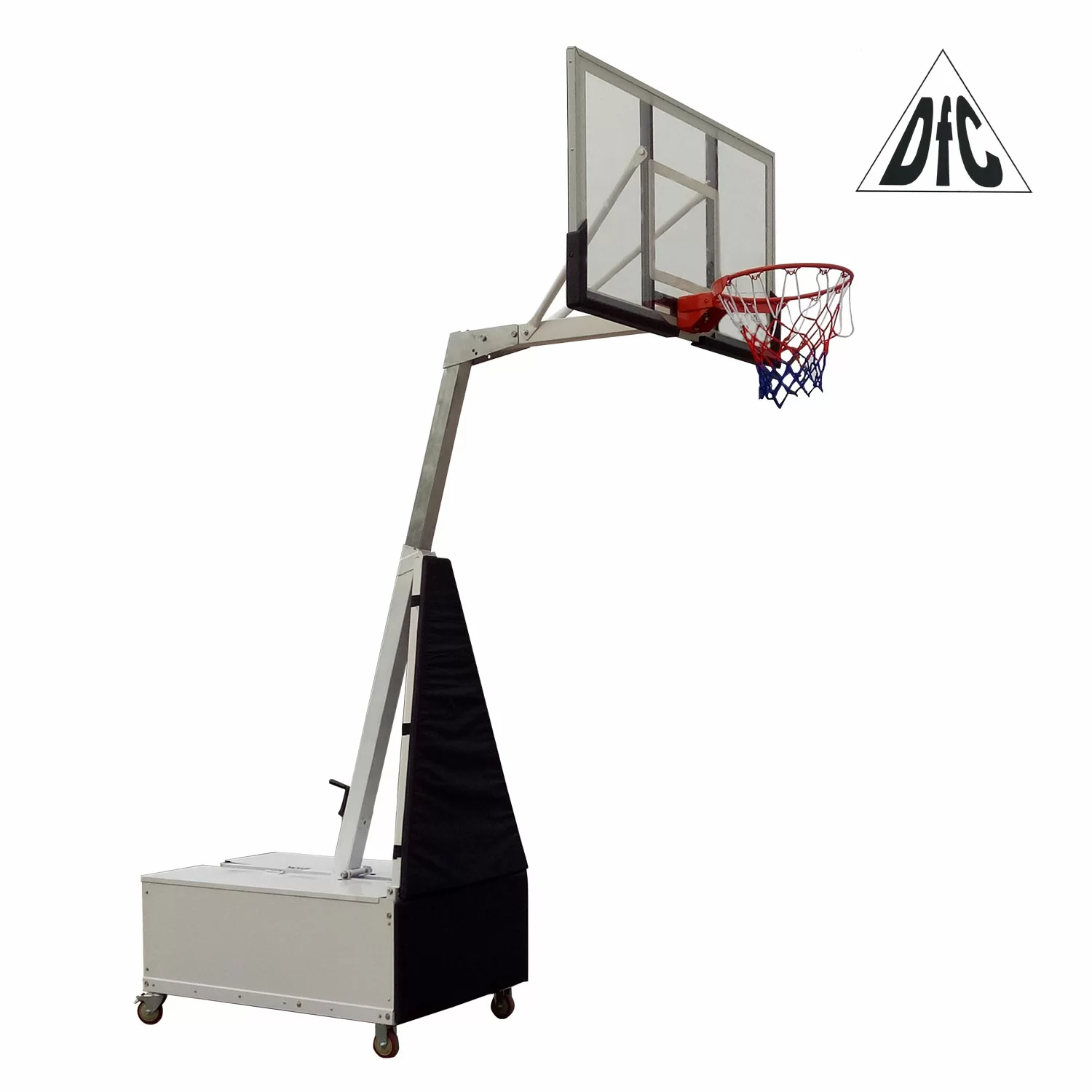 Фото Баскетбольная мобильная стойка DFC STAND56SG 143x80CM поликарбонат (3кор) со склада магазина СпортСЕ