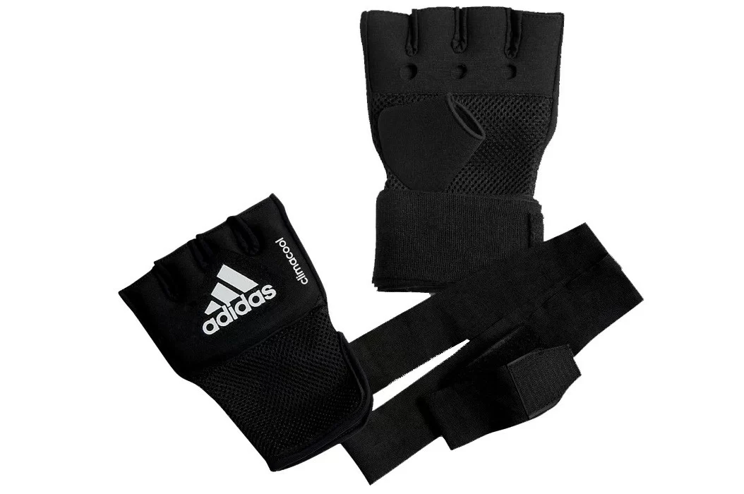 Фото Перчатки Adidas гелевые с бинтом 2 м Quick Wrap Glove Mexican L/XL adiBP012 со склада магазина СпортСЕ