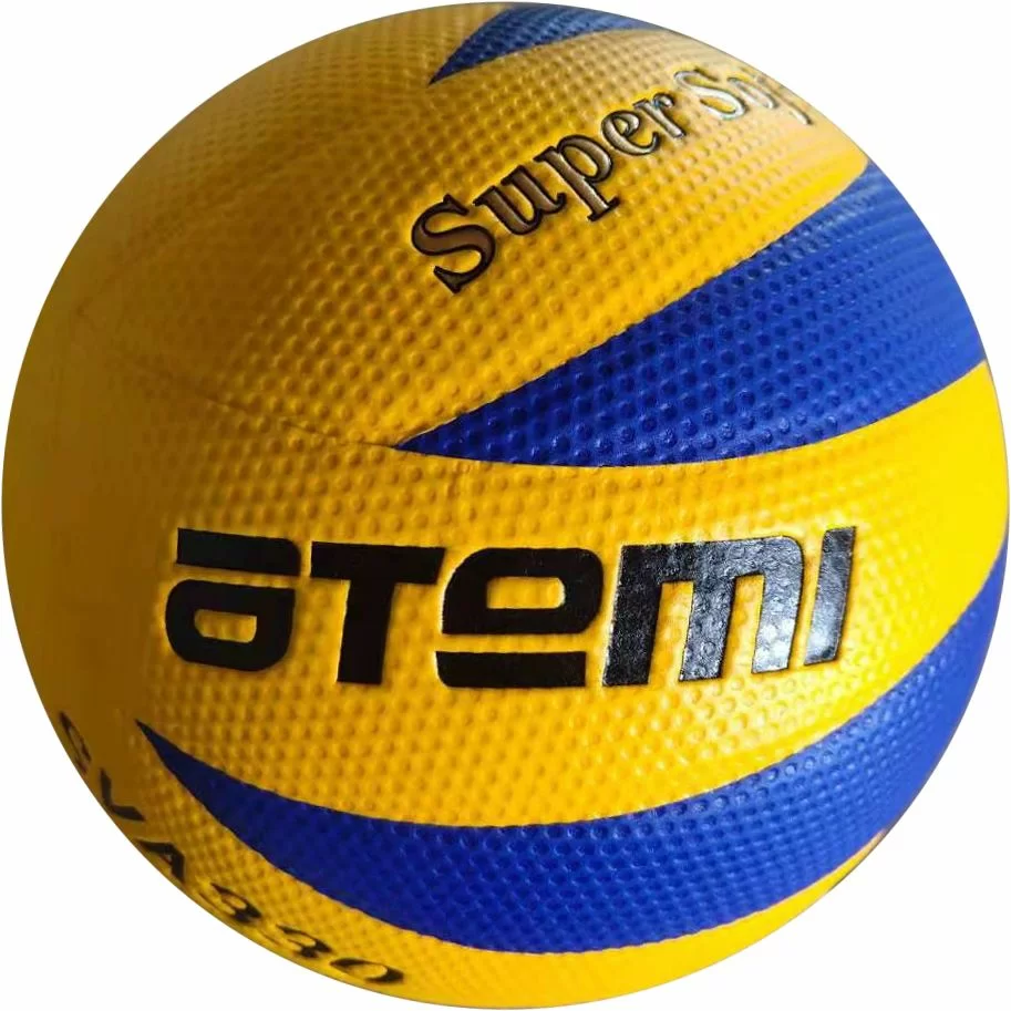 Фото Мяч волейбольный Atemi Premier синт. кожа PU Soft ламинир желт/синий со склада магазина СпортСЕ