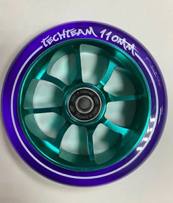 Фото Колесо для самоката TechTeam X-Treme 110*24мм PO transparent purple(violet) со склада магазина СпортСЕ