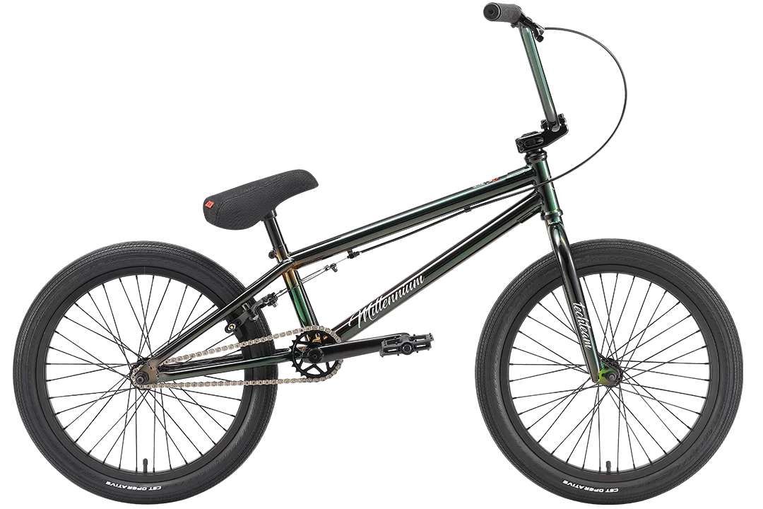 Фото Велосипед BMX TechTeam Millennium 20" (2022) темно-зеленый со склада магазина СпортСЕ