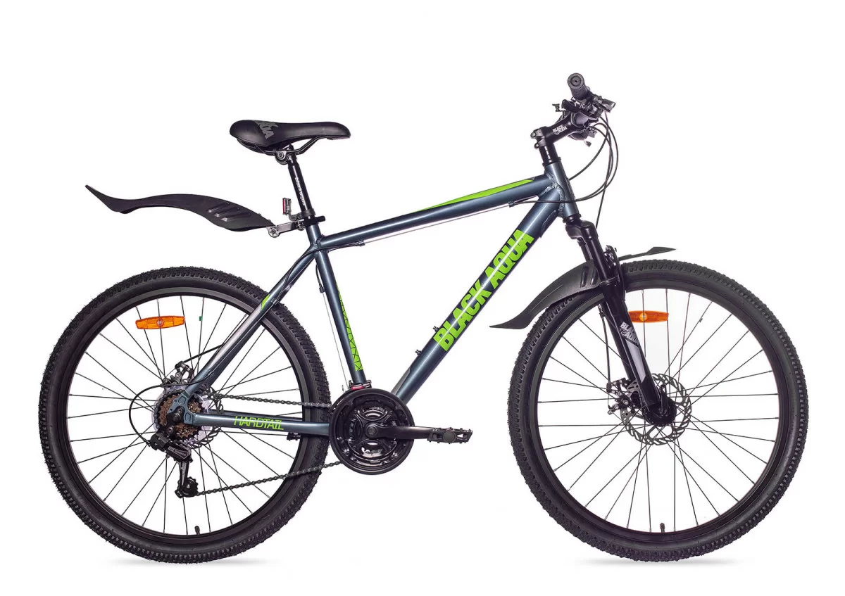 Фото Велосипед Black Aqua Cross 2651 D matt 26" серый-салатовый GL-318D со склада магазина СпортСЕ