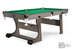 Бильярд BFG Compact Light 5 (Анкор) (Пул, анкор темный (ЛДСП), ЛДСП_16, Сукно Euro Pro 30 ш1.98м Yellow green, Х/б сетка)