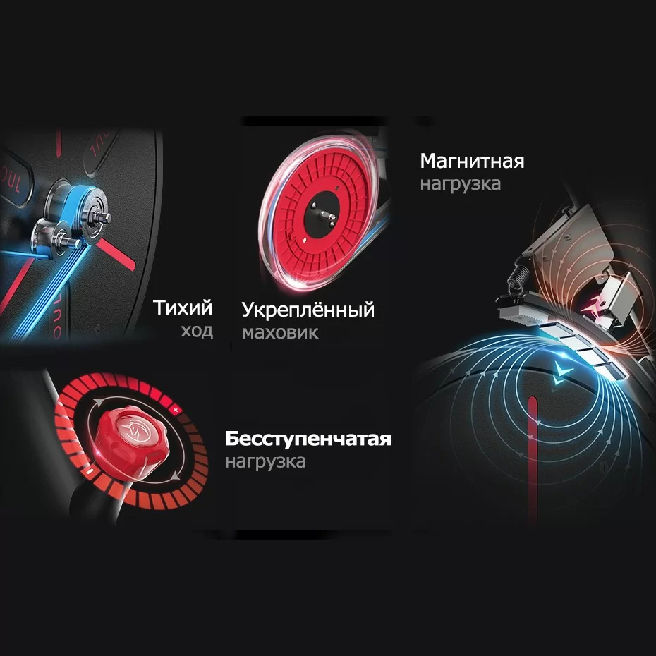 Фото Велотренажер DFC Yesoul BS3-B черный со склада магазина СпортСЕ