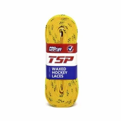 Шнурки хоккейные 213см с пропиткой Well Hockey  Hockey Laces Waxed Yellow  0004095