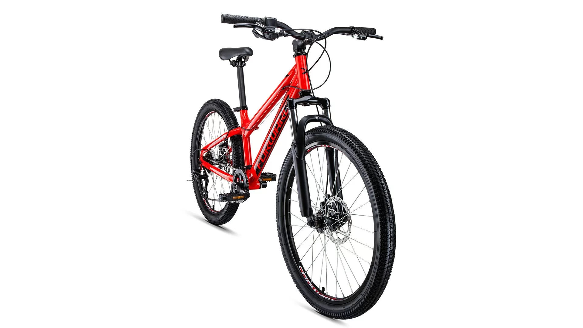 Фото Велосипед Forward Titan 24 2.0 disc (2020) красный RBKW01N46006 со склада магазина СпортСЕ