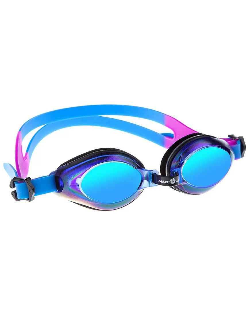 Фото Очки для плавания Mad Wave Aqua Rainbow Junior blue M0415 05 0 04W со склада магазина СпортСЕ