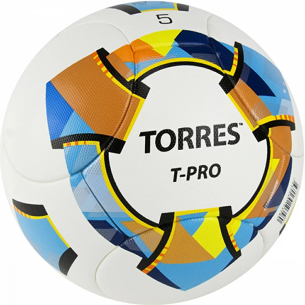 Фото Мяч футбольный Torres T-Pro №5 14 панел. PU-Microf бело-мульт F320995 со склада магазина СпортСЕ