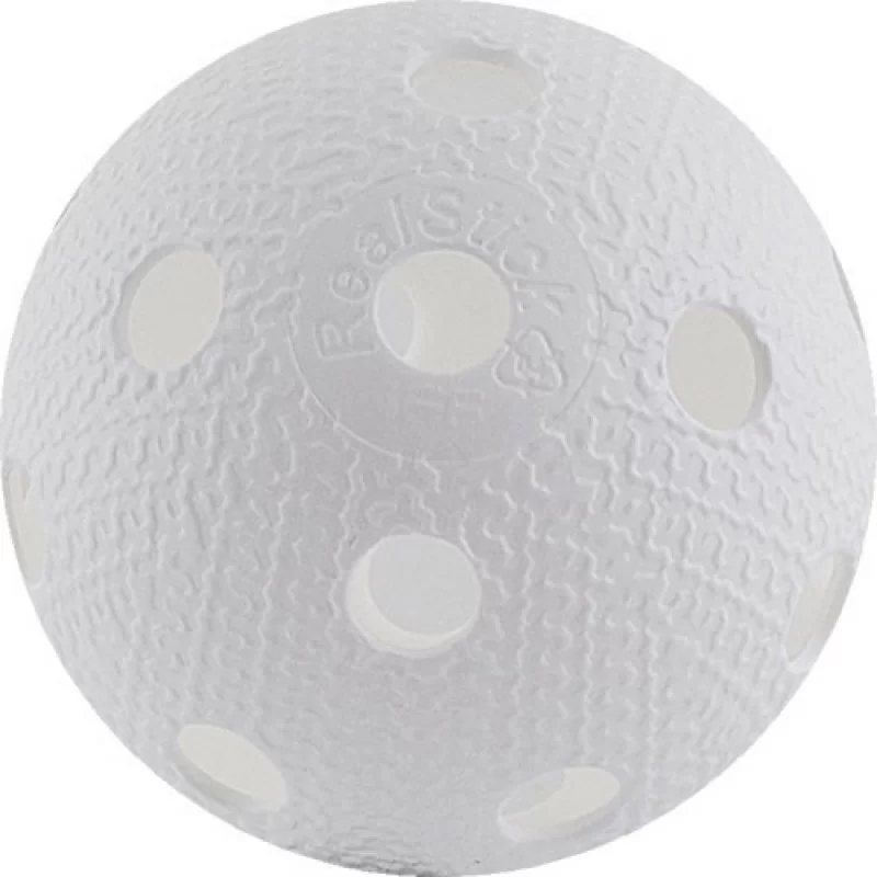 Фото Мяч для флорбола RealStick пластик с углубл. IFF Approved белый MR-MF-Wh со склада магазина СпортСЕ