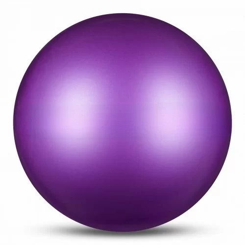Фото Мяч для художественной гимнастики 15 см 300 г Indigo металлик фиолетовый IN315 со склада магазина СпортСЕ