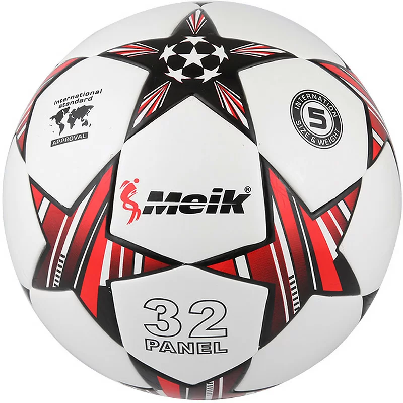 Фото Мяч футбольный Meik-098 R18027-4 4-слоя TPU+PVC 3.2, 400 гр 10016637 со склада магазина СпортСЕ
