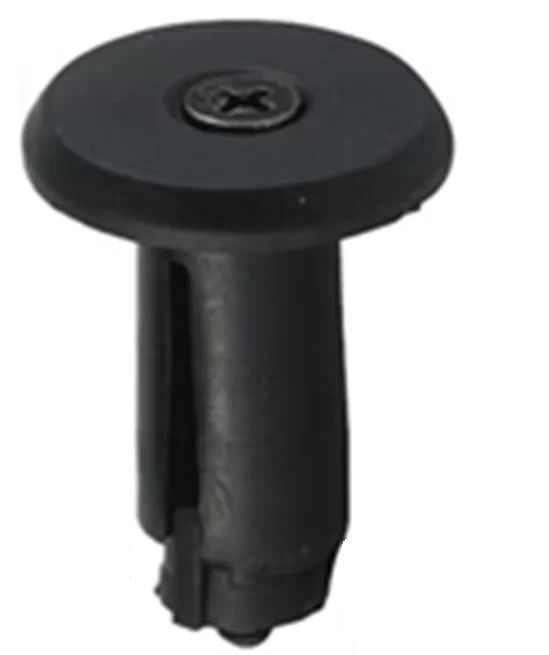 Фото Заглушки ручек руля HL-08 диаметр 17,6 мм нейлоновые чёрные 150288 со склада магазина СпортСЕ