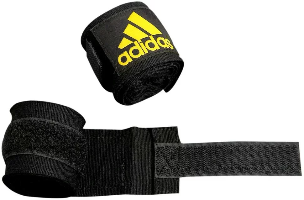 Фото Бинт боксерский 2.55 м*5 см Adidas черный adiBP03 со склада магазина СпортСЕ
