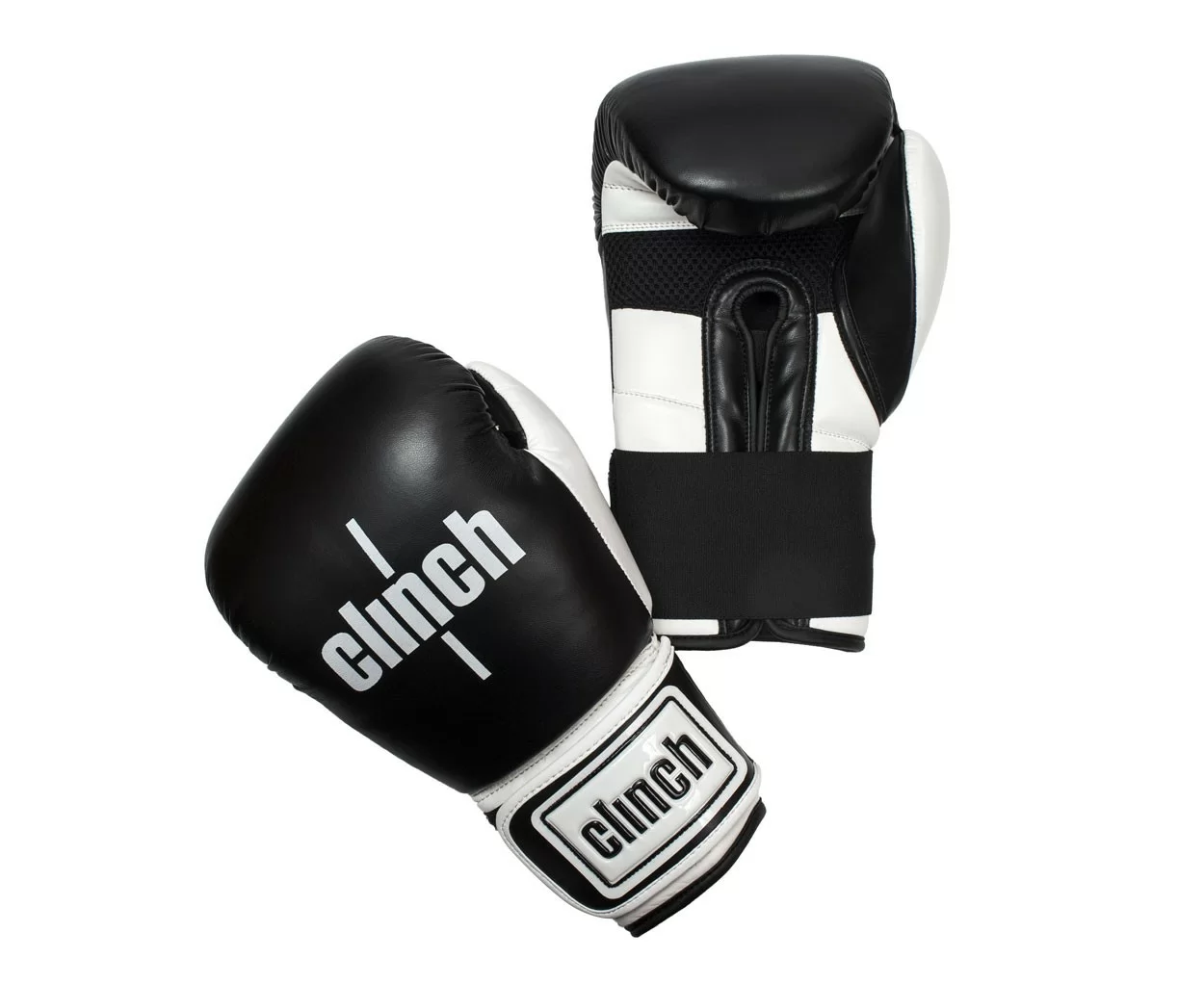 Фото Перчатки боксерские Clinch Punch чер/бел C131 со склада магазина СпортСЕ