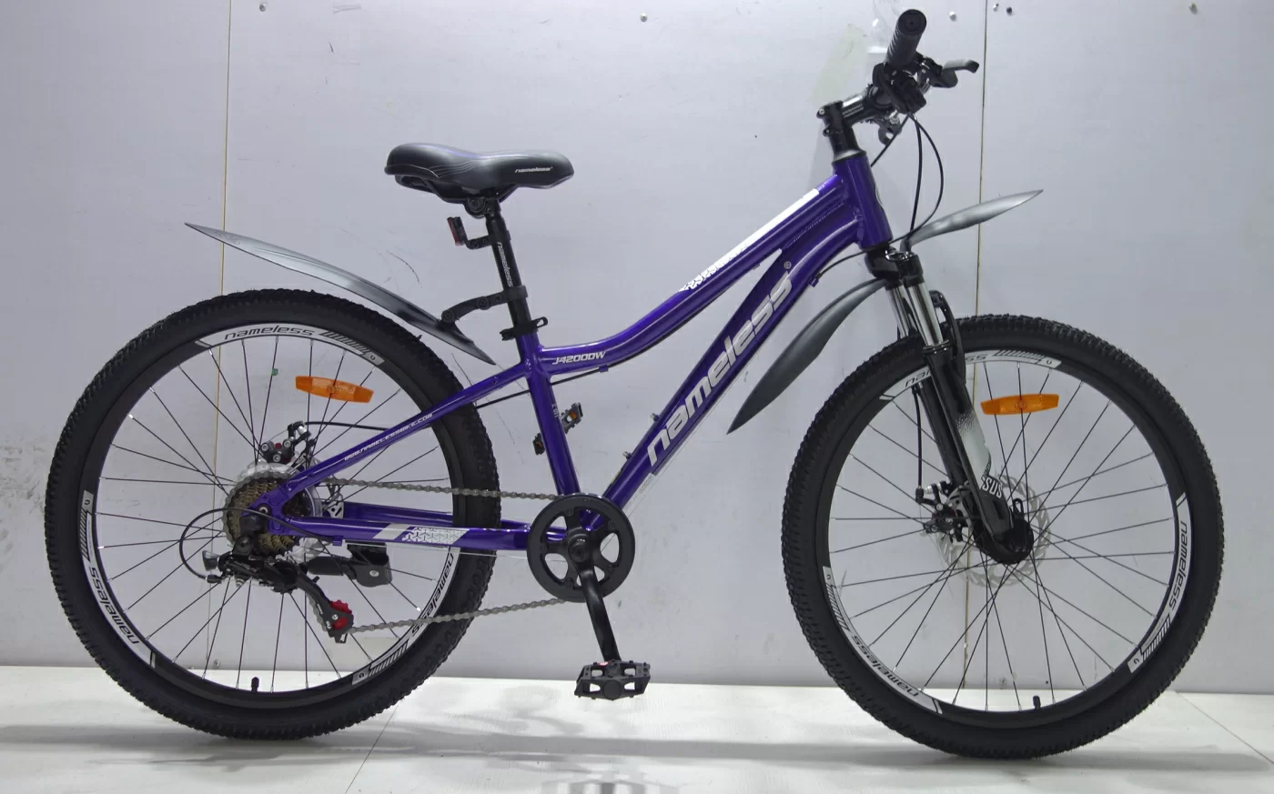 Фото Велосипед 24" Nameless J4200DW, фиолетовый, 12" (2024) со склада магазина СпортСЕ