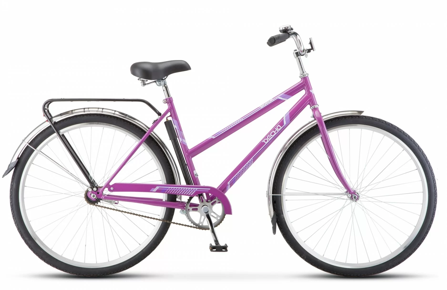 Фото Велосипед Десна Вояж Lady 28" (2017) фиолетовый Z010 со склада магазина СпортСЕ