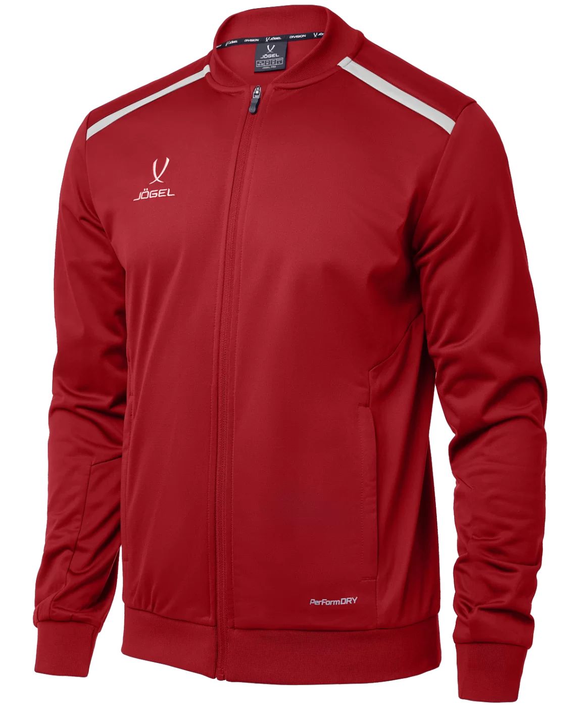 Фото Олимпийка DIVISION PerFormDRY Pre-match Knit Jacket, красный, детский со склада магазина СпортСЕ