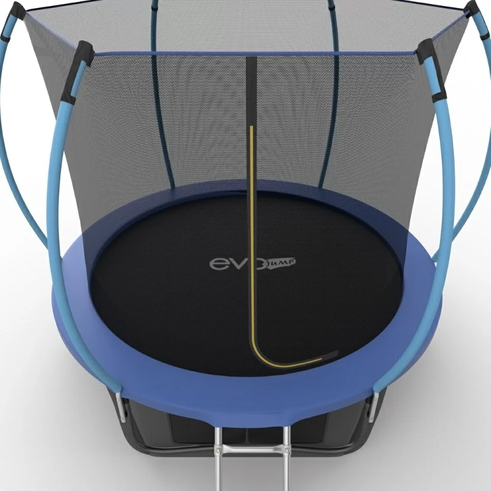 Фото EVO JUMP Internal 8ft (Blue) + Lower net. Батут с внутренней сеткой и лестницей, диаметр 8ft (синий) + нижняя сеть со склада магазина СпортСЕ