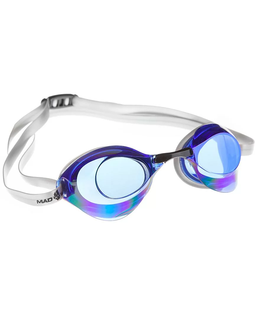  Очки для плавания Mad Wave Turbo Racer II Rainbow стартовые blue M0458 06 0 03W по низким ценам в Томске и Северске