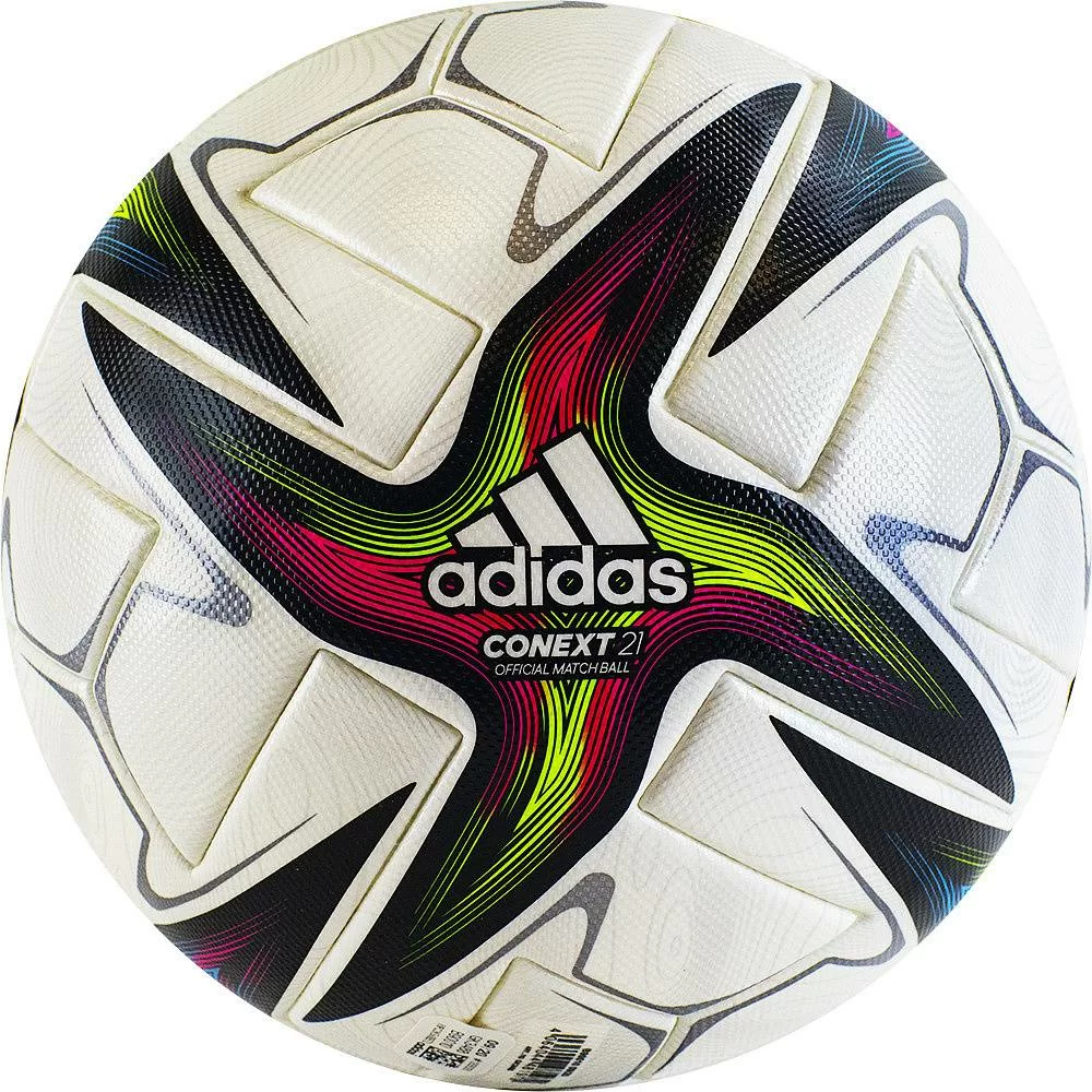Фото Мяч футбольный Adidas Conext 21 PRO р.5 ПУ термосш. мультиколор GK3488 со склада магазина СпортСЕ