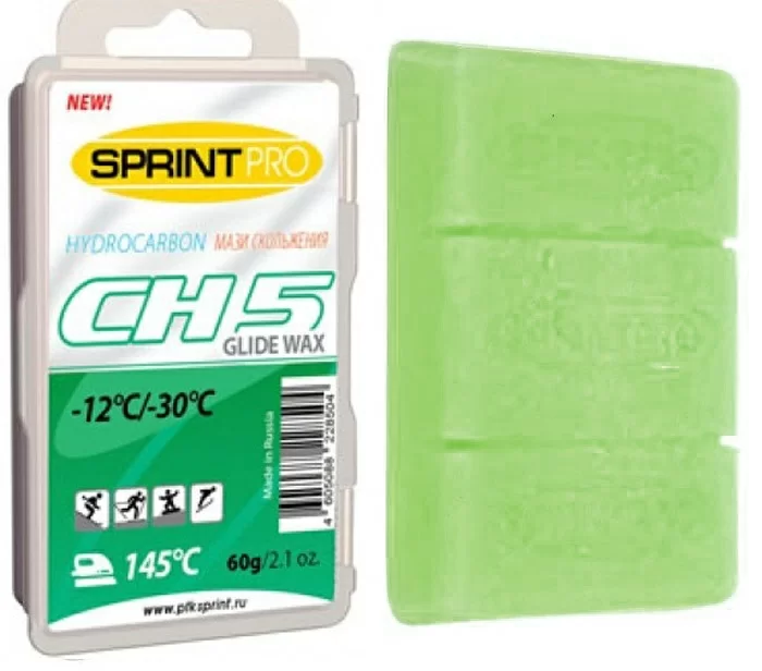 Фото Парафин Sprint Pro CH-5 -12..-30°С зеленый 60 г со склада магазина СпортСЕ