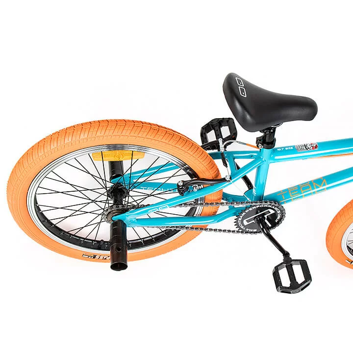 Фото Велосипед BMX TechTeam Goof 20" бирюзово-оранжевый со склада магазина СпортСЕ