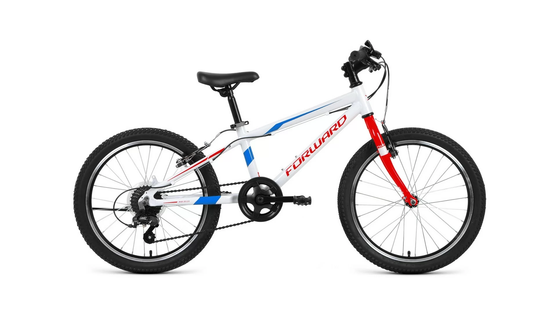 Фото Велосипед Forward Rise 20 2.0 (2020) белый/красный RBKW01607003 со склада магазина СпортСЕ